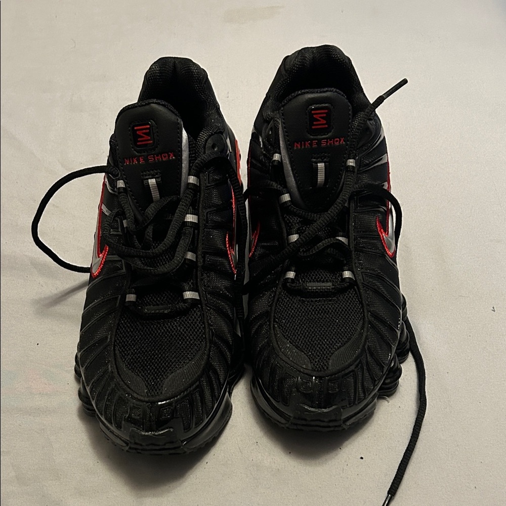 Nike Shox Black with Red Highlights for men